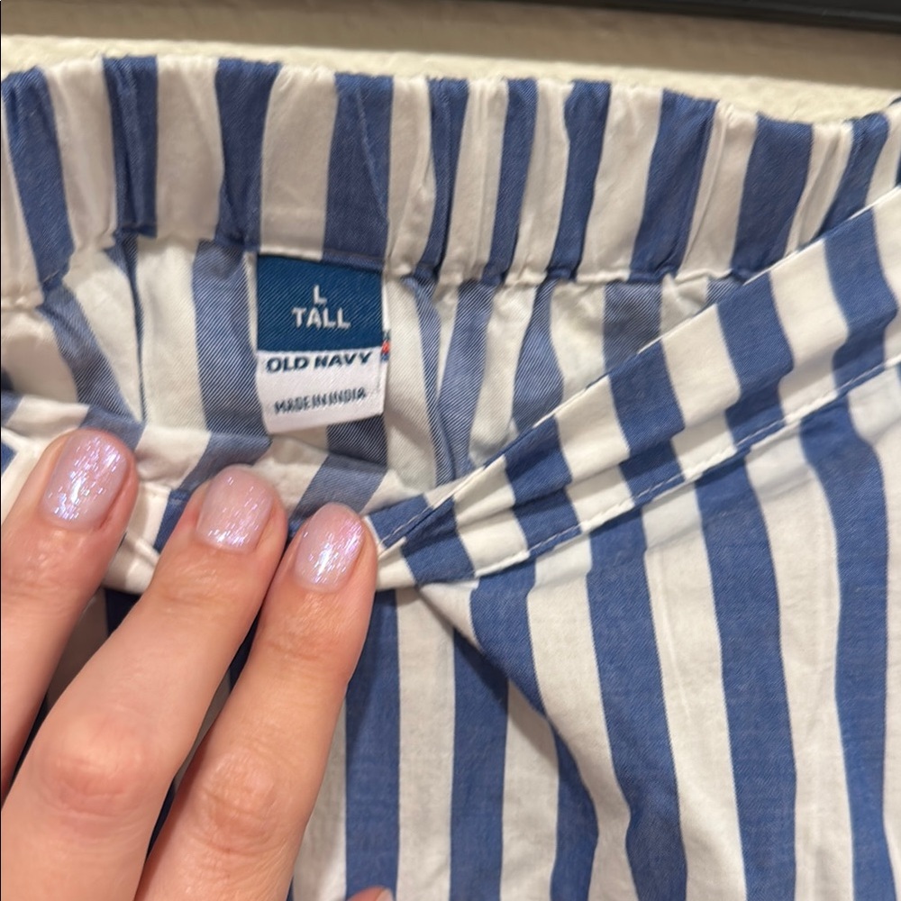 Sold! ❤️Old Navy White and Blue A-Line Midi Skirt and Top, new ✨! - Picture 3 of 10
